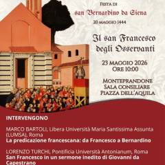 Monteprandone celebra l’Osservanza: un convegno sulle tracce di San Francesco e San Bernardino