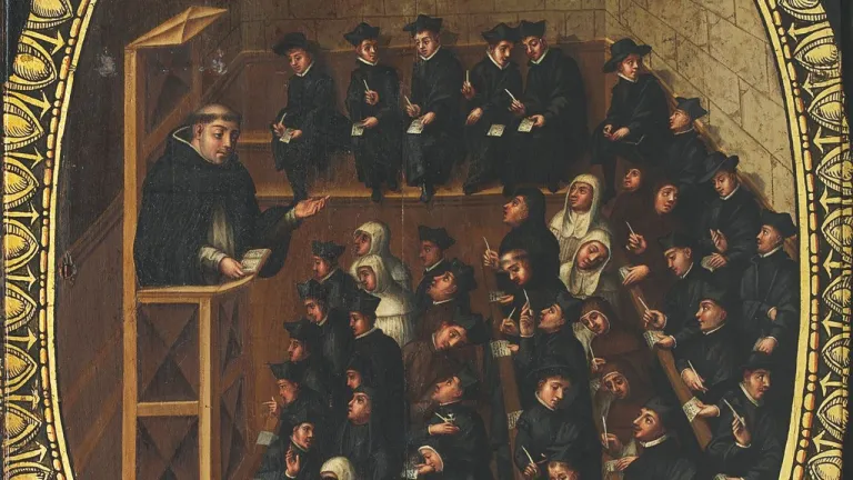 Scuola di Salamanca Por Martin de Cervera Dominio publico Wikicommons