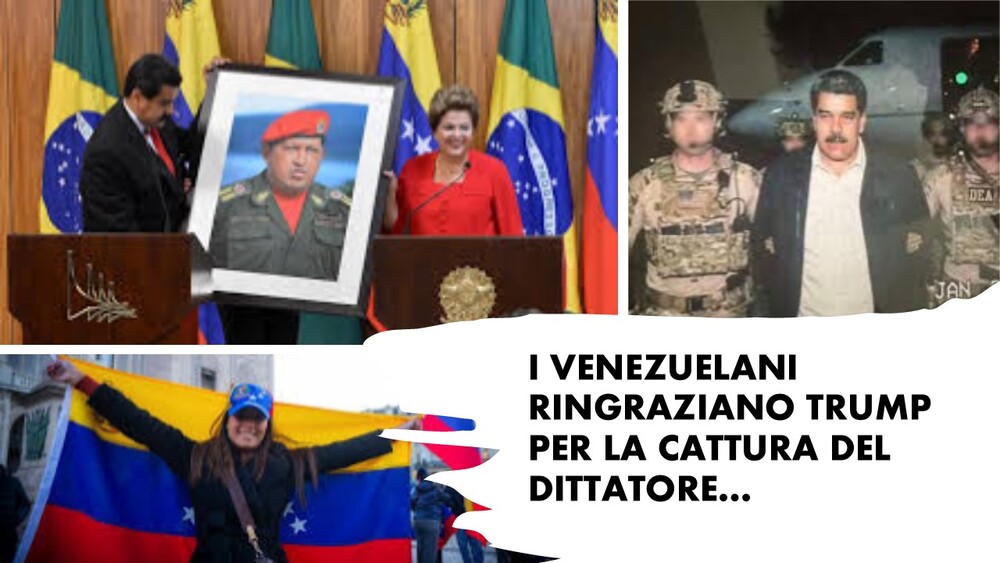 I VENEZUELANI RINGRAZIANO TRUMP PER LA CATTURA DEL