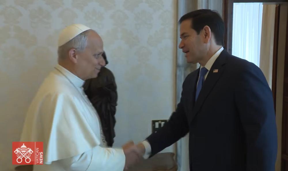 Papa Leone XIV e Marco Rubio