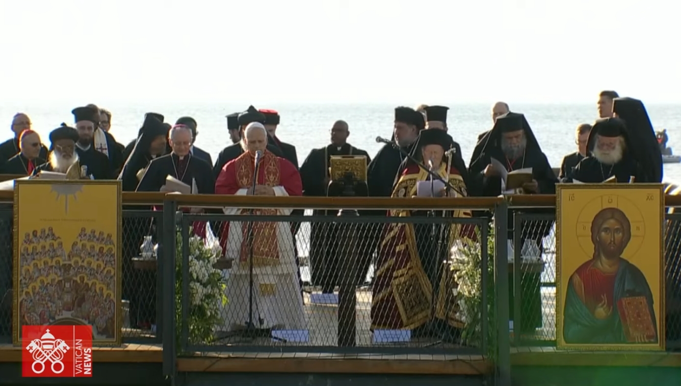 Papa Leone XIV e Patriaca Bartolomeo Nicea