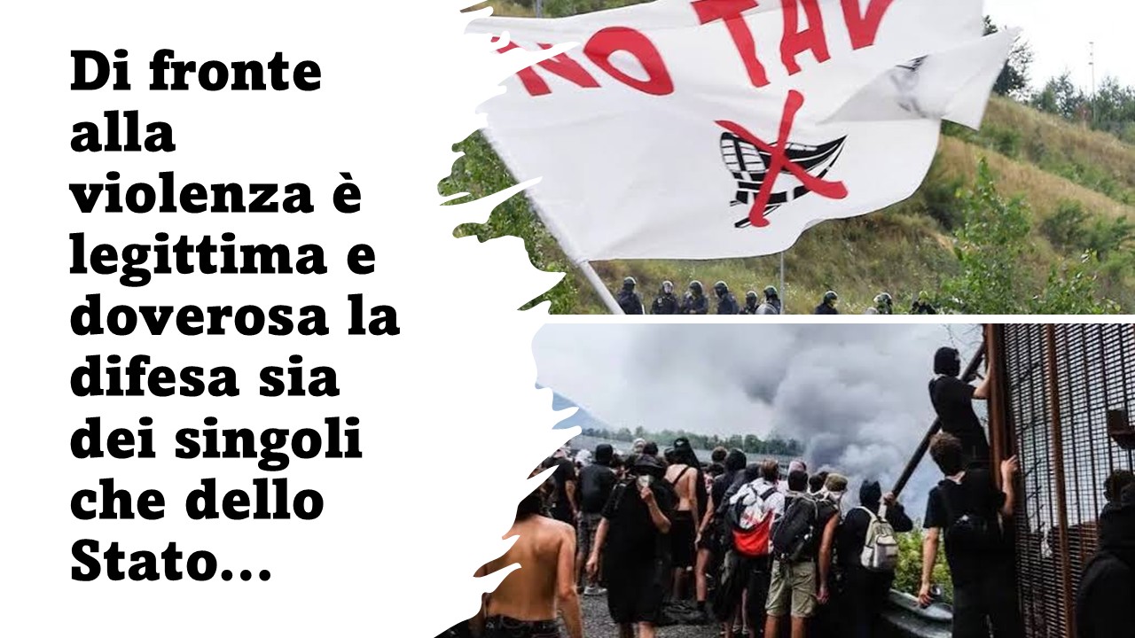 Di fronte alla violenza e legittima e doverosa