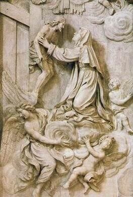 Ticciati S. Caterina abbracciata dal Crocifisso basilica di s. caterina prato