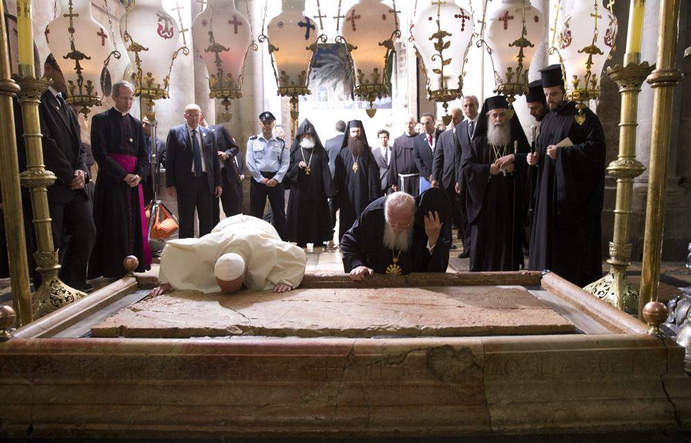 papa francesco e bartolomeo a gerusalemme