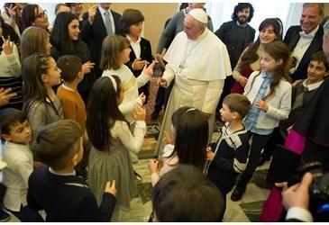 Il Papa con i ragazzi dellAzione Cattolica