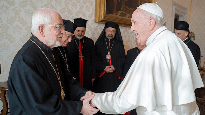 Papa Francesco udienza Sua Beatitudine Gregorio Pietro XX Ghabroyan