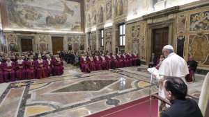 Il Papa allinaugurazione dell Anno giudiziario della Rota Romana