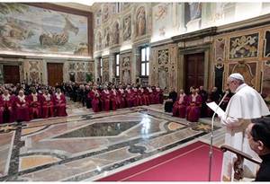 Papa Francesco allinaugurazione dellAnno giudiziario del Tribunale della Rota Romana