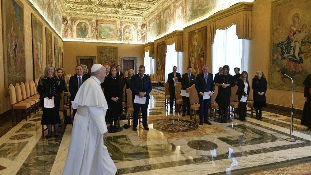 papa Francesco udienza galileo foundation