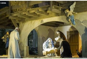 papa Francesco presepe