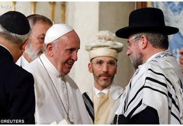 papa Francesco sinagoga