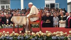 Papa Francesco incontro al Collegio Seminario