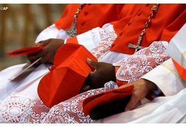 Alcuni neocardinali al Concistoro in San Pietro