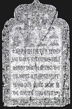 una delle pietre tombali con immagini cristiane del tempo di Giovanni da Montecorvino rinvenute in Cina