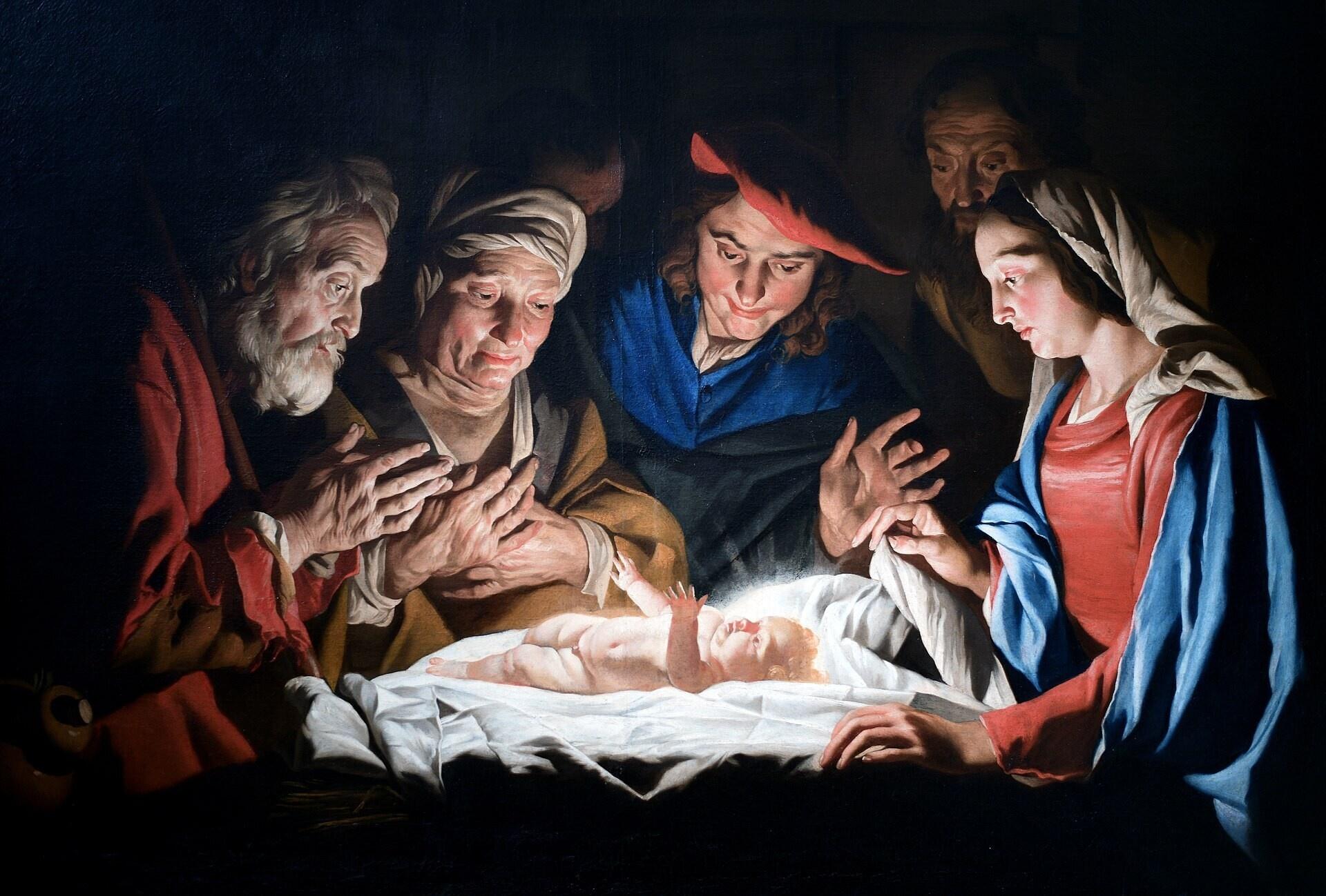 Adoration of the sheperds Matthias Stomer