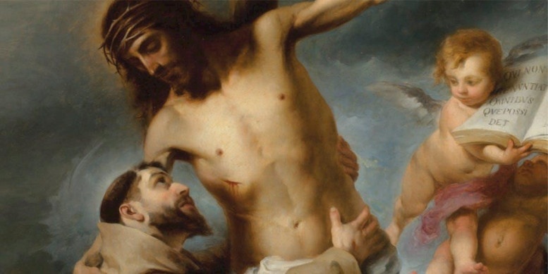 Francesco Cristo abbraccio